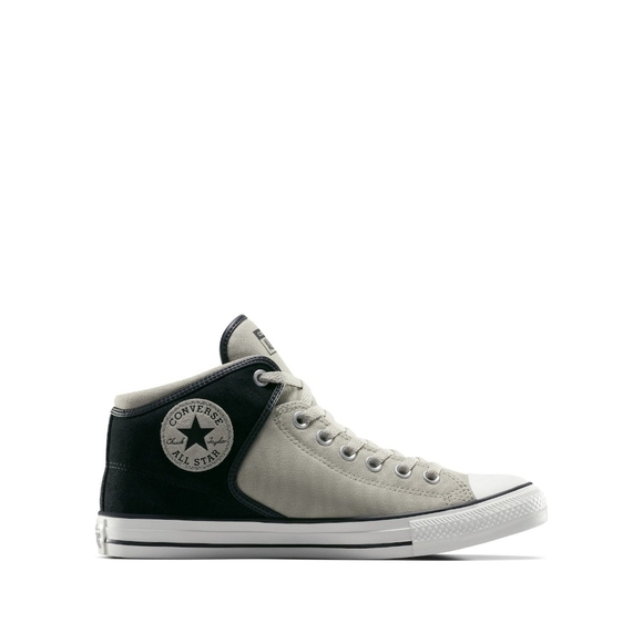 Converse Men's Black and White Mid-Top Sneakers - Picture 1 of 14